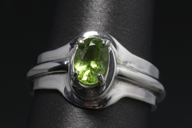 Peridot/ss Rings